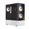  CASE MAGIC GM-04 AIR BLACK AND WHITE GLASS 3 FAN (ATX) 