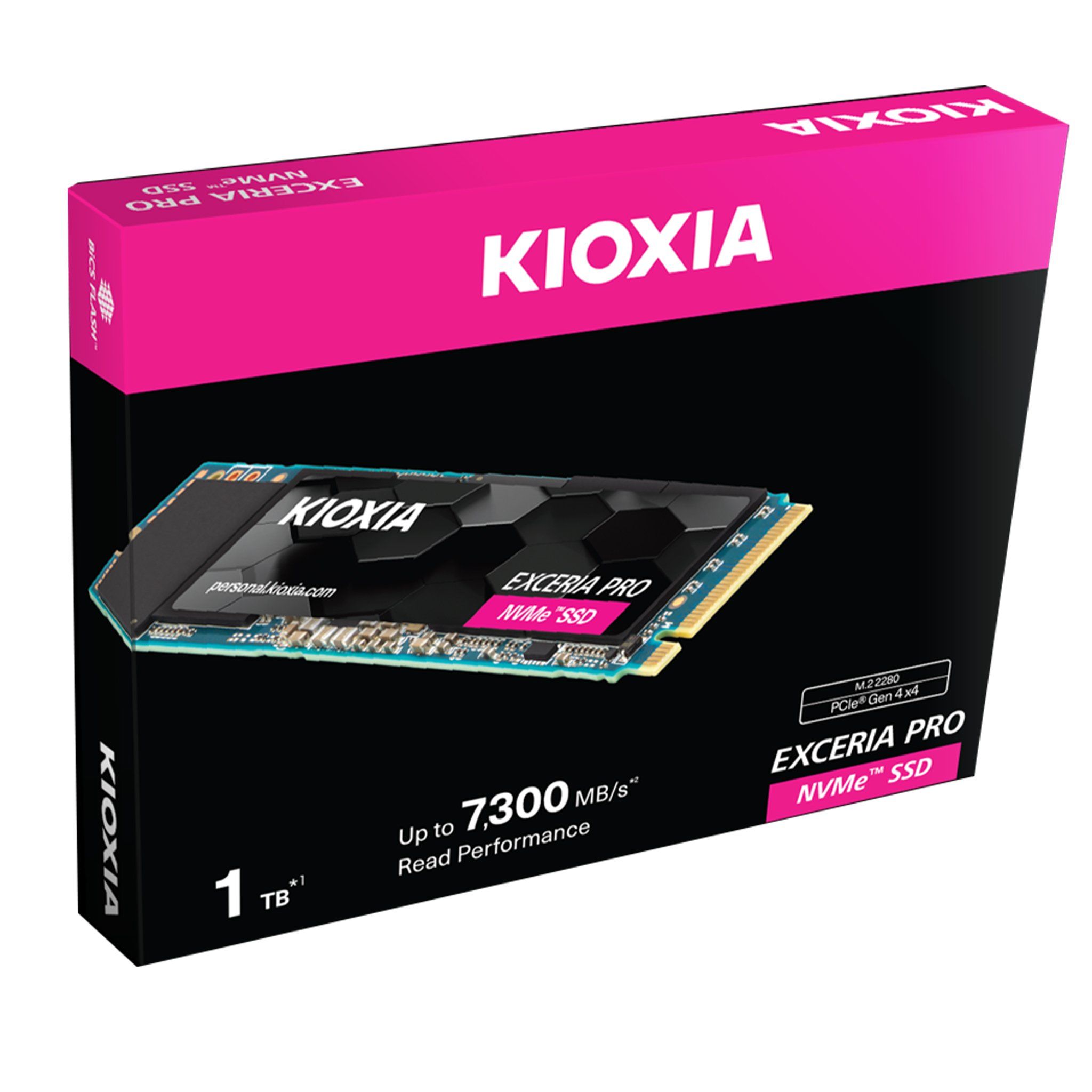  SSD KIOXIA EXCERIA NVMe PRO 1TB (Đọc 7300MB/s - Ghi 6400MB/s) 
