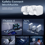  Sạc Innostyle Gan Minicube 2C1A 65W (Gồm Phích Cắm Chuyển Đổi Uk / Eu / Au) 