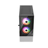  CASE MAGIC GM-04 AIR BLACK AND WHITE GLASS 3 FAN (ATX) 