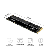  Ổ cứng SSD Lexar NM620 512GB M.2 2280 PCIe 3.0x4 (Đoc 3300MB/s - Ghi 2400MB/s) 