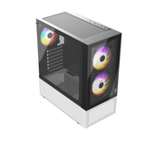  CASE MAGIC GM-04 AIR BLACK AND WHITE GLASS 3 FAN (ATX) 