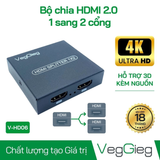  Bộ chuyển đổi VegGieg chia HDMI 1 ra 2 V-HD06 