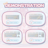  Bộ Keycap AKKO Butterfly Fantasy (PBT Dye-subbed / MAO profile / 142 nút) 