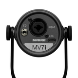  Micro thu âm Shure chuyên podcast tích hợp interface MV7i 