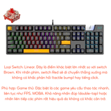  Bàn phím EDRA chơi game EK316 (Led RGB, Switch EDRA) 