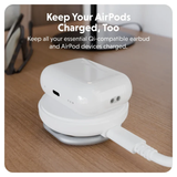  Đế sạc Hyper HyperJuice Qi2 2 in 1 Magnetic Charging Stand (HJ3310WHGL) 