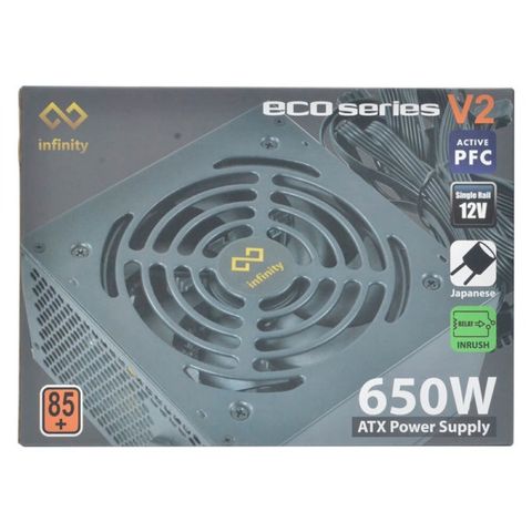  Nguồn máy tính Infinity ECO 650W V2 80Plus Single Rail 