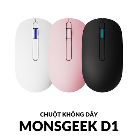  Chuột không dây MonsGeek D1 (2.4Ghz – Đen / Trắng / Hồng) 