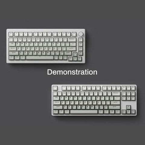  AKKO Keycap set – Cool Gray (PBT Double-Shot / Cherry profile / 132 nút) 