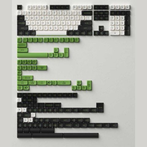  AKKO Keycap set – Panda (PBT Double-Shot / MDA profile / 227 nút) 