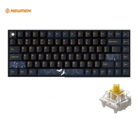  Bàn phím cơ không dây Newmen GM840 Pro Hạc Trăng & Mây G-Pro Switch 