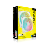  Quạt tản nhiệt Corsair iCUE LINK LX140 RGB White, Black (KIT 2 Fan) 