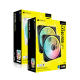 Quạt tản nhiệt Corsair iCUE LINK LX140 RGB White, Black (KIT 2 Fan) 
