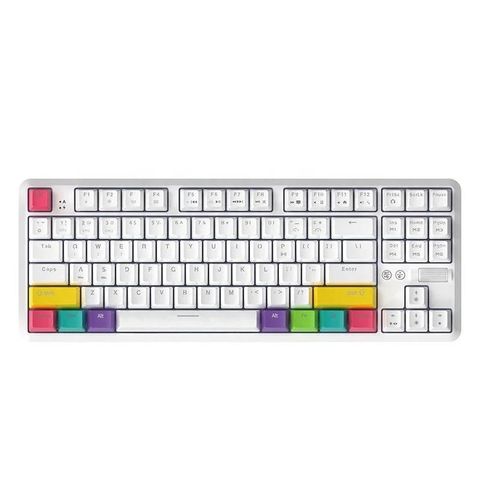  Bàn phím cơ  Ajazz K870T RGB Bluetooth White DIY 