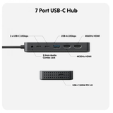  Cổng chuyển Hyperdrive Next Dual 4k HDMI USB-C Hub For Macbook M1/M2/M3 (HD7002) 