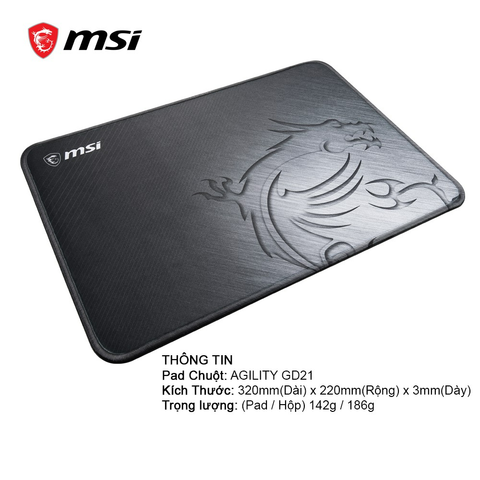  Bàn di chuột MSI Gaming Agility GD21 