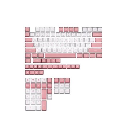  Keycap AJAZZ Peace Kitty PBT Gray White/Pink White 