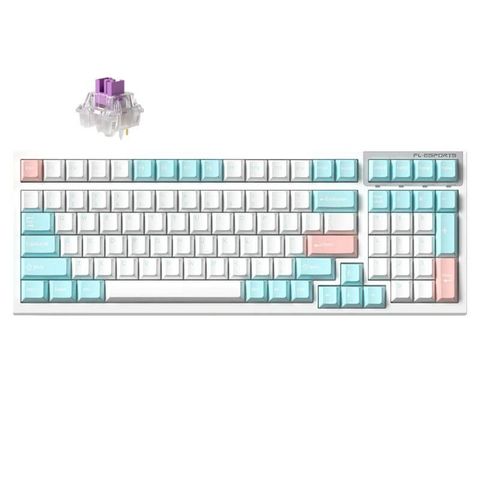  Bàn phím cơ không dây FL-Esports FL100 CPM Marshmallow (RGB/Sw FLCMMK/PBT) 