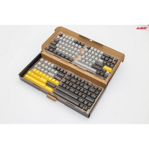  Bộ Keycap / Nút bàn phím Ajazz PBT 166 key ( PBT Double Shot / OME Profile) - Chính hãng 