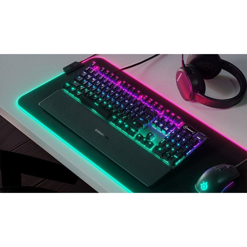  Bàn phím cơ SteelSeries APEX 5 RGB Hybrid switch Mechanical Gaming Black (64532) 