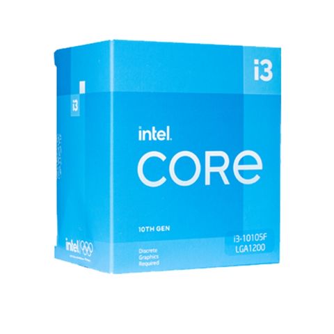  CPU Intel Core i3 10105F (3.70 Up to 4.40GHz, 6M, 4 Cores 8 Threads) Box 