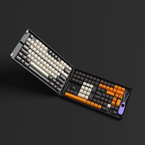  Set keycap AKKO Carbon Retro (PBT Double-Shot/ASA profile/158 nút) 