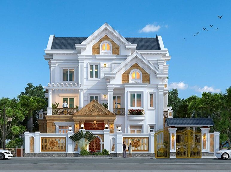 Các mẫu nhà biệt thự 3 tầng tân cổ điển bạn không thể bỏ qua #7 Các mẫu nhà biệt thự 3 tầng tân cổ điển bạn không thể bỏ qua