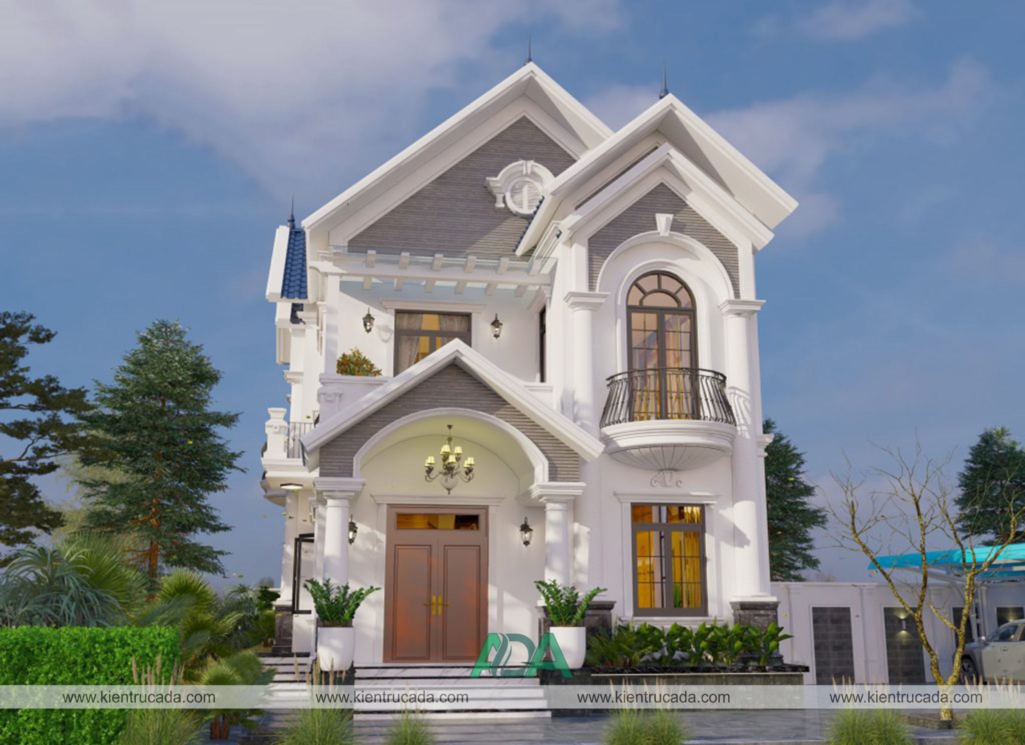 Biệt thự 2 tầng mái Thái diện tích 130m2 thanh lịch tại Điện Biên #11 Biệt thự 2 tầng mái Thái diện tích 130m2 thanh lịch tại Điện Biên