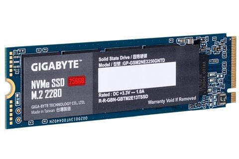 Ổ cứng SSD GIGABYTE M2 2280 256GB NVMe PCI-Express 3.0 x4 (GP-GSM2NE3256GNTD)