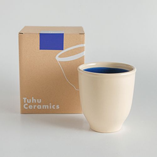 Ly gốm thủ công dung tích 280ml hoạ tiết hiện đại Pipa-D4