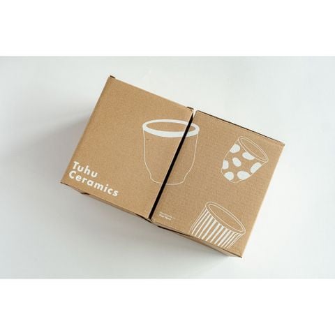  Ly gốm thủ công dung tích 280ml hoạ tiết hiện đại 