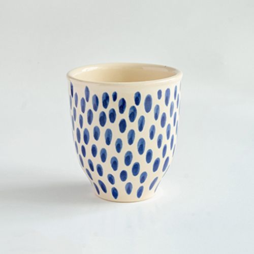 Ly gốm thủ công dung tích 280ml hoạ tiết hiện đại Ythanh