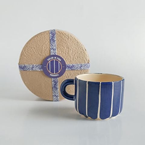  Ly gốm thủ công dung tích 380ml hoạ tiết hoa mẫu đơn hoạ tiết hiện đại Taylor 