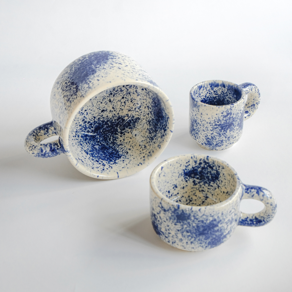 Capuccino mug hoạ tiết 