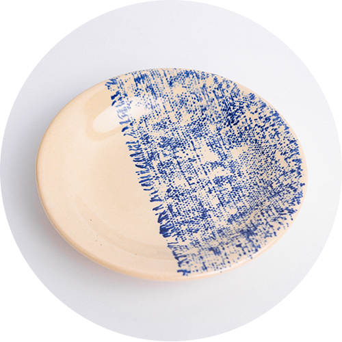 Dĩa classic hoạ tiết Fabric