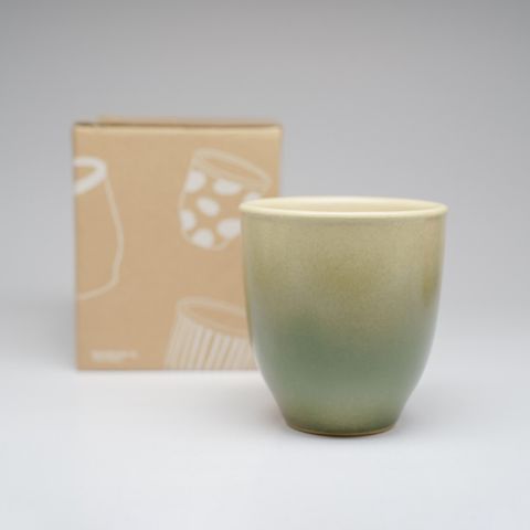  Ly gốm thủ công dung tích 280ml hoạ tiết hiện đại Ombregreen 