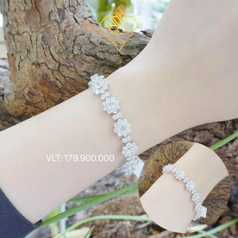 VÒNG TAY KIM CƯƠNG BÔNG HOA