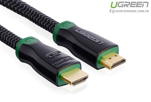  Cáp HDMI 1.5m hỗ trợ 4K*2K HD126 Ugreen 10291 vỏ bọc kim loại cao cấp 