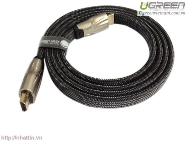  Cáp HDMI 1.5m dây dẹt chính hãng Ugreen 10251 Hỗ trợ 3D, 4K x 2K, HD1080P 