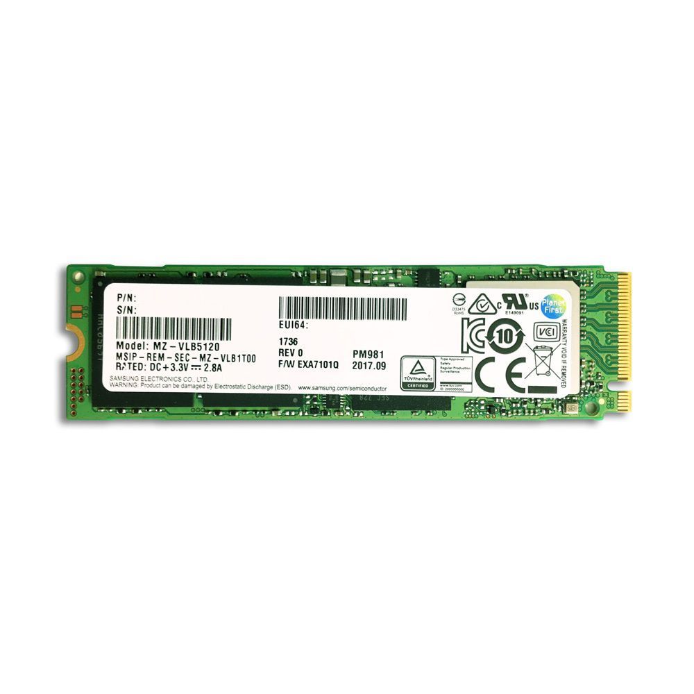 SSD Samsung 1TB PM981a M.2 2280 PCIe Gen3 x4 1 MZ-VLB1T0B 