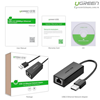  Cáp USB to Lan 2.0 cho Macbook, pc, laptop hỗ trợ Ethernet 10/100 Mbps chính hãng Ugreen 20254 
