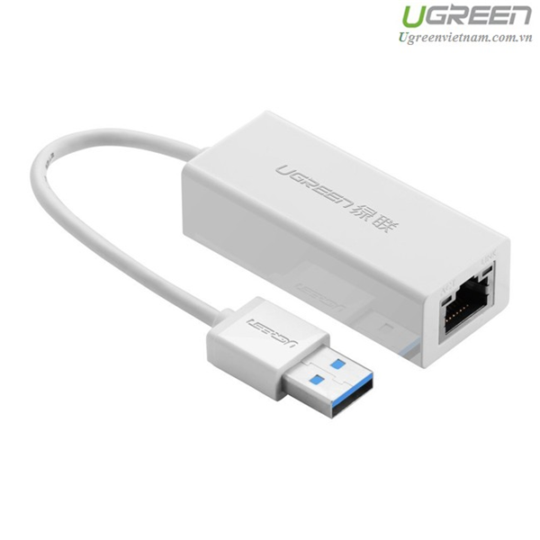  Cáp chuyển USB 3.0 to Lan hỗ trợ 10/100/1000 Mbps chính hãng Ugreen 20255 