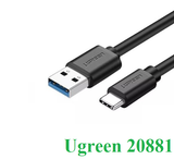  Cáp USB 3.0 to USB Type-C dài 0.5m chính hãng Ugreen 20881 cao cấp 