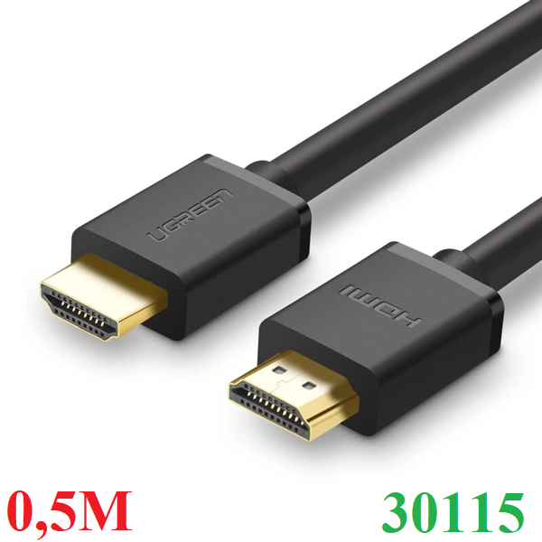  Cáp HDMI 1.4 dài 0,5M cao cấp hỗ trợ Ethernet + 4k2k Ugreen 30115 cao cấp 