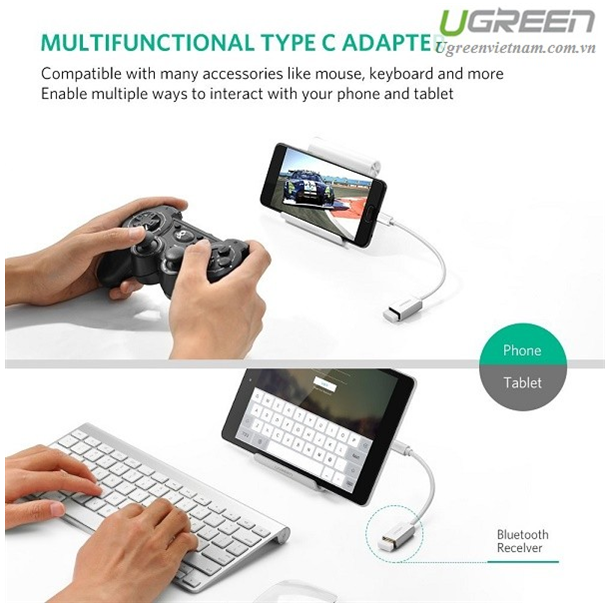  Cáp OTG USB Type-C to USB 3.0 chính hãng Ugreen 30702 