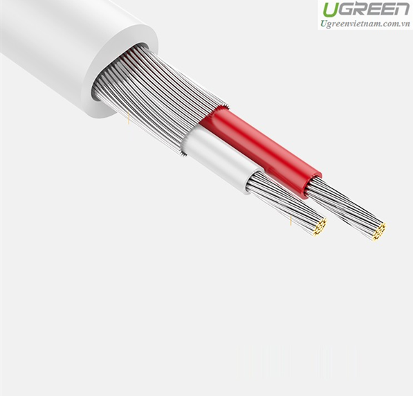  Cáp chuyển đổi USB Type C to RCA dài 0,5m chính hãng Ugreen 30733 cao cấp 