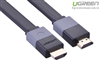  Cáp HDMI dẹt vỏ nhựa 1M trợ 3D 4K Ugreen 30108 Chính hãng 
