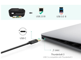 Cáp máy in USB 2.0 Type-C to USB Type-B dài 2M Ugreen 50446 (Màu đen) 