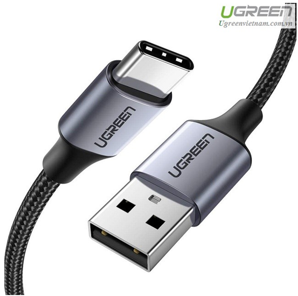  Cáp sạc nhanh USB Type C dài 0,5m Ugreen 60125 chính hãng 